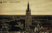 Bruges-Eglise N.D. et panorama.