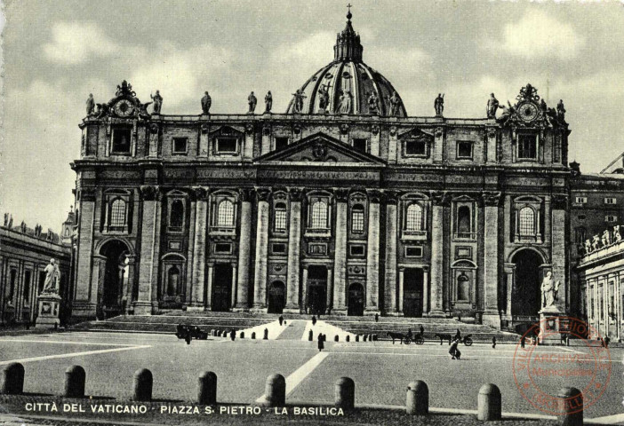 CITTA DEL VATICANO - PIAZZA S. PETRO - LA BASILICA ( Le Vatican - place Saint-Pierre et la Basilique)
