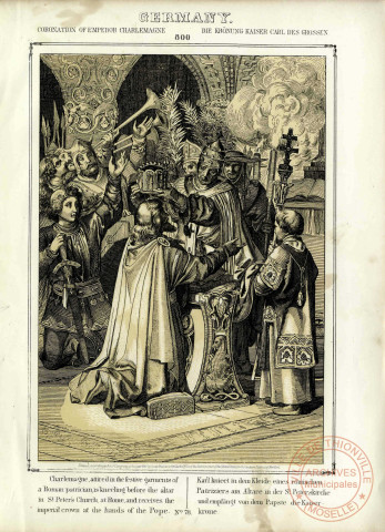 Coronation of emperor Charlemagne 800