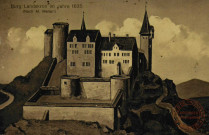 Burg Landskron im Jahre 1635 (Nach M. Merlan)