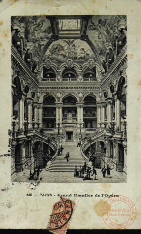 PARIS.- Le Grand Escalier de L'Opéra