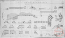 Sierck 1834 - Plan des détails du projet général de restauration - Le château de Sierck