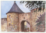 Aquarelle de Rémy Kail - Porte de Sierck : Rodemack