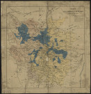 CARTE DE LA LORRAINE ET DU BARROIS A LA FIN DU XVIème siècle