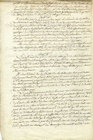 Extrait des minutes de la secrétairerie d'état du ministère de la Guerre concernant la cession du bâtiment des Augustins pour l'établissement d'un collège et l'autorisation de construire un manège couvert.
