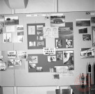 Exposition sur les fortifications à Thionville en 1970 par Georges Martig - Panneau : Les blocs actifs (Ligne Maginot)