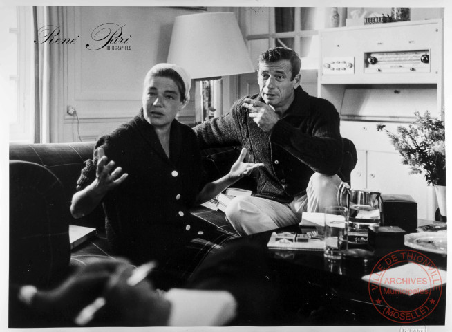 Simone Signoret et Yves Montand