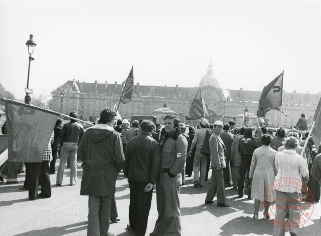 [Usinor, manifestation nationale à Paris en avril 1977]