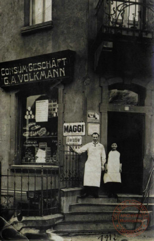 Consum.Geschäft G.A.Volkamann, Maggi Nestlé 1912.