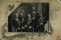 Der kleine Rat der Carnevalsgesellschaft 'Heuschreck', Diedenhofen 1909