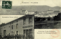 Gruss aus Gross-Hettingen -Totalansicht / Souvenir de Hettange-Grande - Vue générale - Restaurant Michael Jolivalt