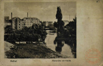 Rethel - Ainsne-Ufer mit Fabrik