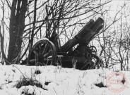 Canon Minenwerfer de 1914 en exposition sur le bastion du Luxembourg à Thionville