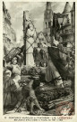 Peintures Murales du Panthéon. J.E. Lenepveu. Ste -Jeanne d'Arc brûlée à Rouen, en 1431.