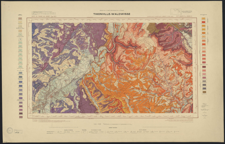 THIONVILLE-WALDWISSE FEUILLE XXXIV-II ET XXXV-II