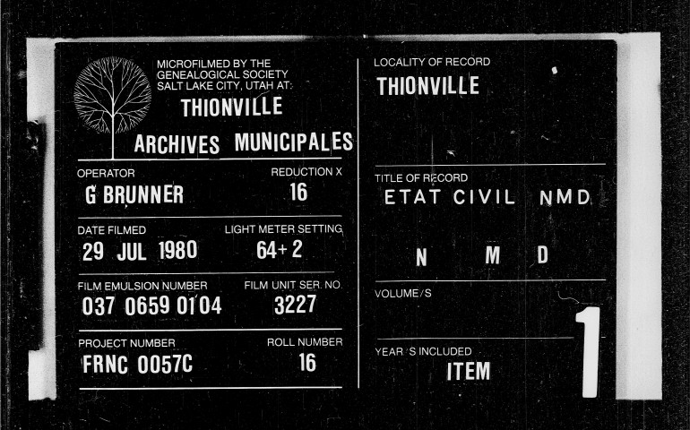 Registres d'état civil NMD (1840-1848)