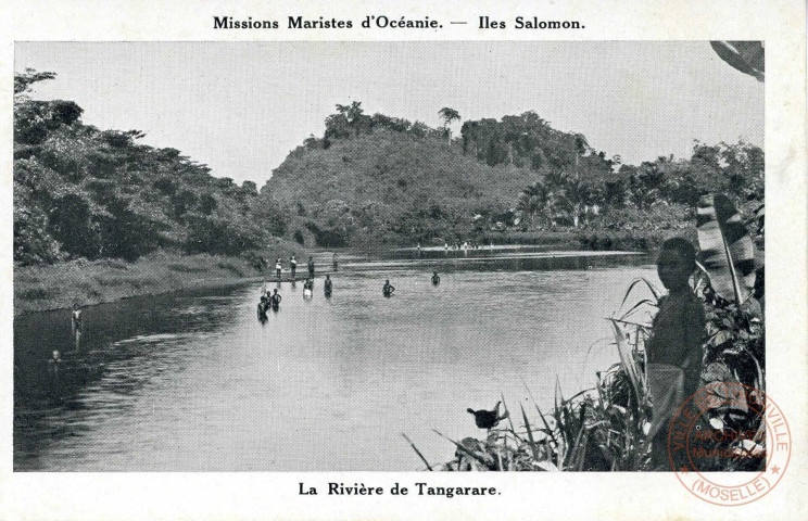 Missions Maristes d'Océanie - Îles Salomon. Baie de Visale. La Rivière de Tangarare.