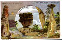 Canon dans l'Arizona. Les Lone Rocks (Colorado). Rochers branlants