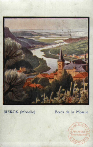 Sierck (Moselle) : Bords de la Moselle