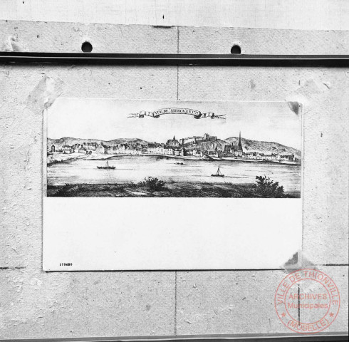 Vue de Sierck en 1777