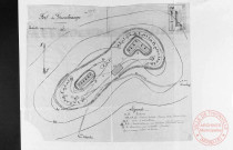 Exposition sur les fortifications à Thionville en 1970 par Georges Martig - Plan du fort de Guentrange en 1907