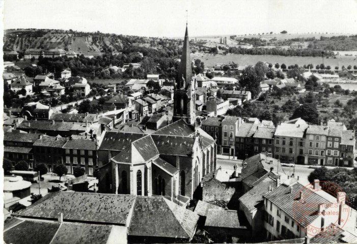 En avion au-dessus de... Chateau-Salins (Moselle) - Quartier de l'Eglise