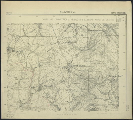 PLANS DIRECTEURS : WALDVISSE 6 a-b