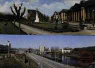 Sarreguemines : Place du Général Sibille : Vue sur le nouveau Pont