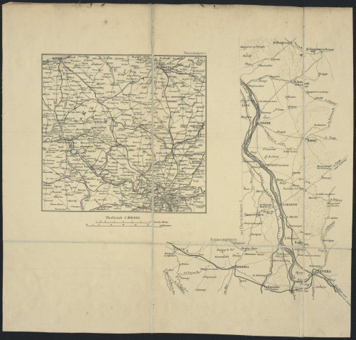 CARTE D'ENSEMBLE POUR LES MOUVEMENTS DES ARMEES, AU NORD-OUEST DE PARIS, JUSQU'A LA FIN OCTOBRE