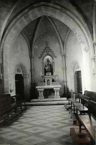 [Apparemment Chapelle de Basse Bevoye Peltre en 1936]