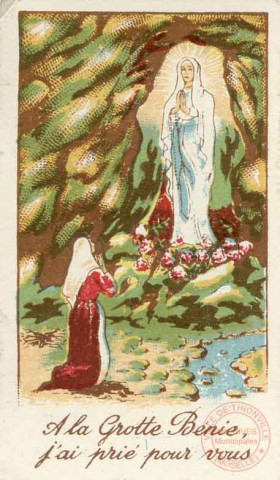 A la Grotte Bénie, j'ai prié pour vous