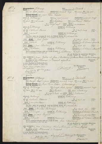 Registre d'état civil naissances (1872-1880)