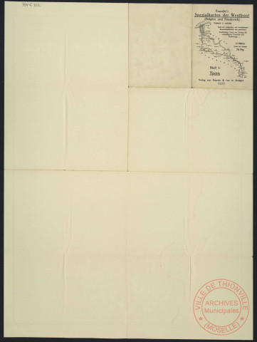 PAASCHE'S SPEZIALKARTEN DER WESTFRONT, BLATT 1 : YPERN
