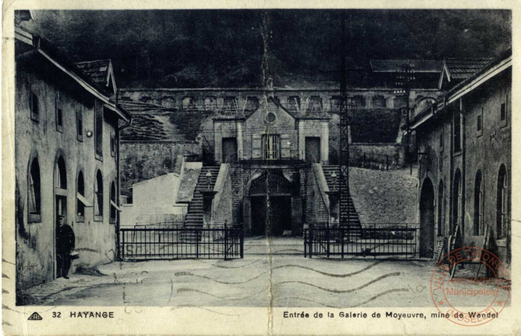 Hayange - Entrée de la Galerie de Moyeuvre, mine de Wendel