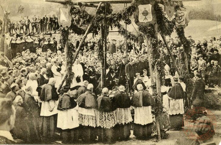 pose de la première pierre du nouveau collège Saint-Augustin de Bitche - 28 juillet 1926