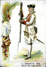 Infanterie, salut de l'officier 1763.