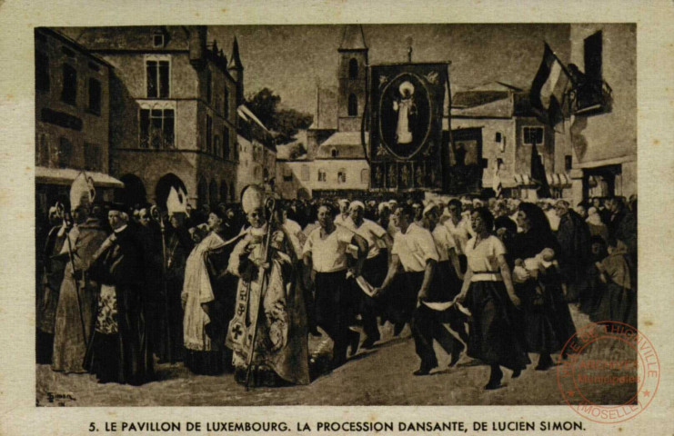 LE PAVILLON DE LUXEMBOURG. LA PROCESSION DANSANTE, DE LUCIEN SIMON.