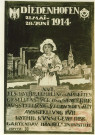 Carte publicitaire de la foire exposition de 1914 à Thionville.