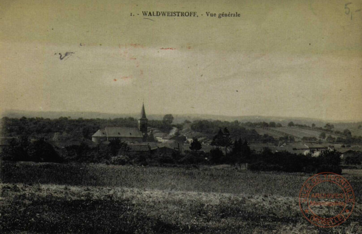 Waldweistroff : Vue générale