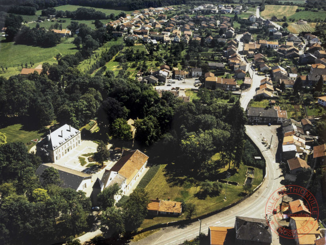 Vue aérienne de Volkrange