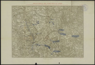 EMPLACEMENTS DES CORPS DE LA IIe. ARMEE prescrits, le 15 Août au soir, par le Prince Frédéric Charles, pour être occupés le 16 Août, à l'issue de la marche. Carte n°38