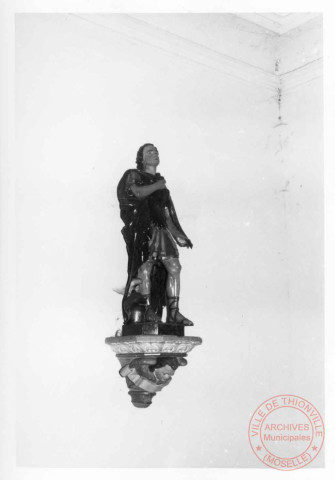 Statue (XVIIe) située dans la chapelle Saint-Hippolyte, 1 rue Saint-Hippolyte à Haute-Rentgen (commune de Basse-Rentgen)