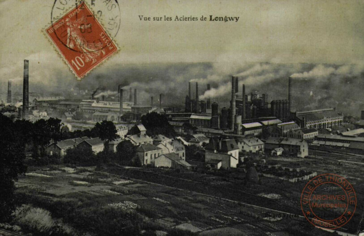 Vue sur les Acierie de Longwy