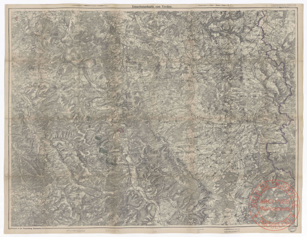 UMGEBUNGSKARTE VON VERDUN.