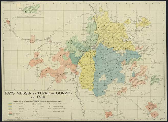 PAYS MESSIN ET TERRE DE GORZE EN 1789