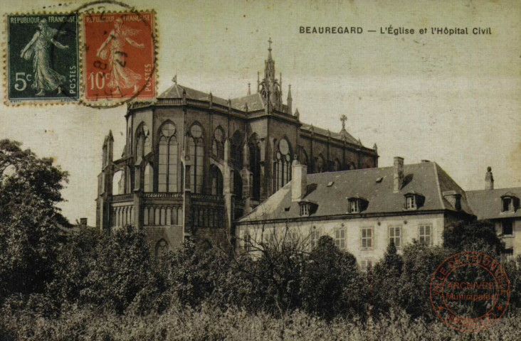 Beauregard - L'église et l'Hôpital Civil