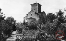 Les merveilles du Val de Loire - Germigny-des-Prés (Loiret) - L'église - L'abside, vue du jardin du presbytère