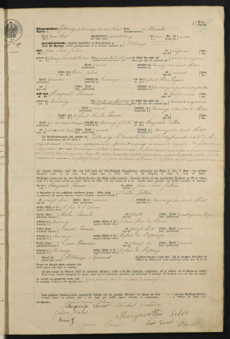 Registre d'état civil mariages (1872-1880)