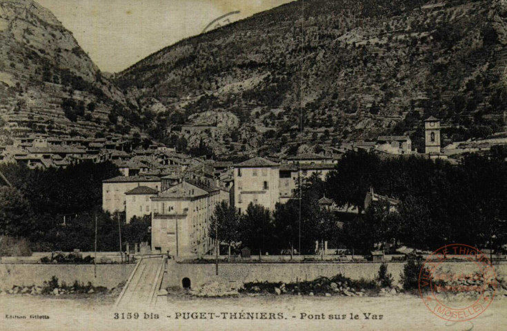 PUGET-THENIERS - Pont sur la Var