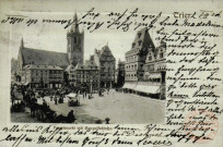 Trier .Hauptmarkt mit Gangolfskirche.